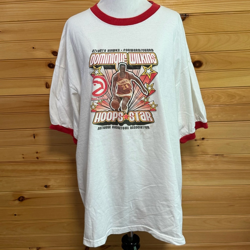 Hardwood Classics NBA Dominique Wilkins Hoops Star Tee Size XXL